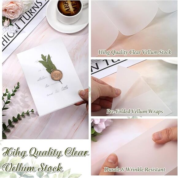 50 Set Invitations Wraps Set - Picture 3 of 4